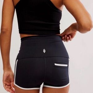 NWOT Free People FP Movement Island Time Shorts- Black White combo